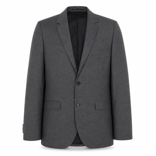 H&M Men Grey Blazer Jacket Size L 40 Regular Fit Two Button