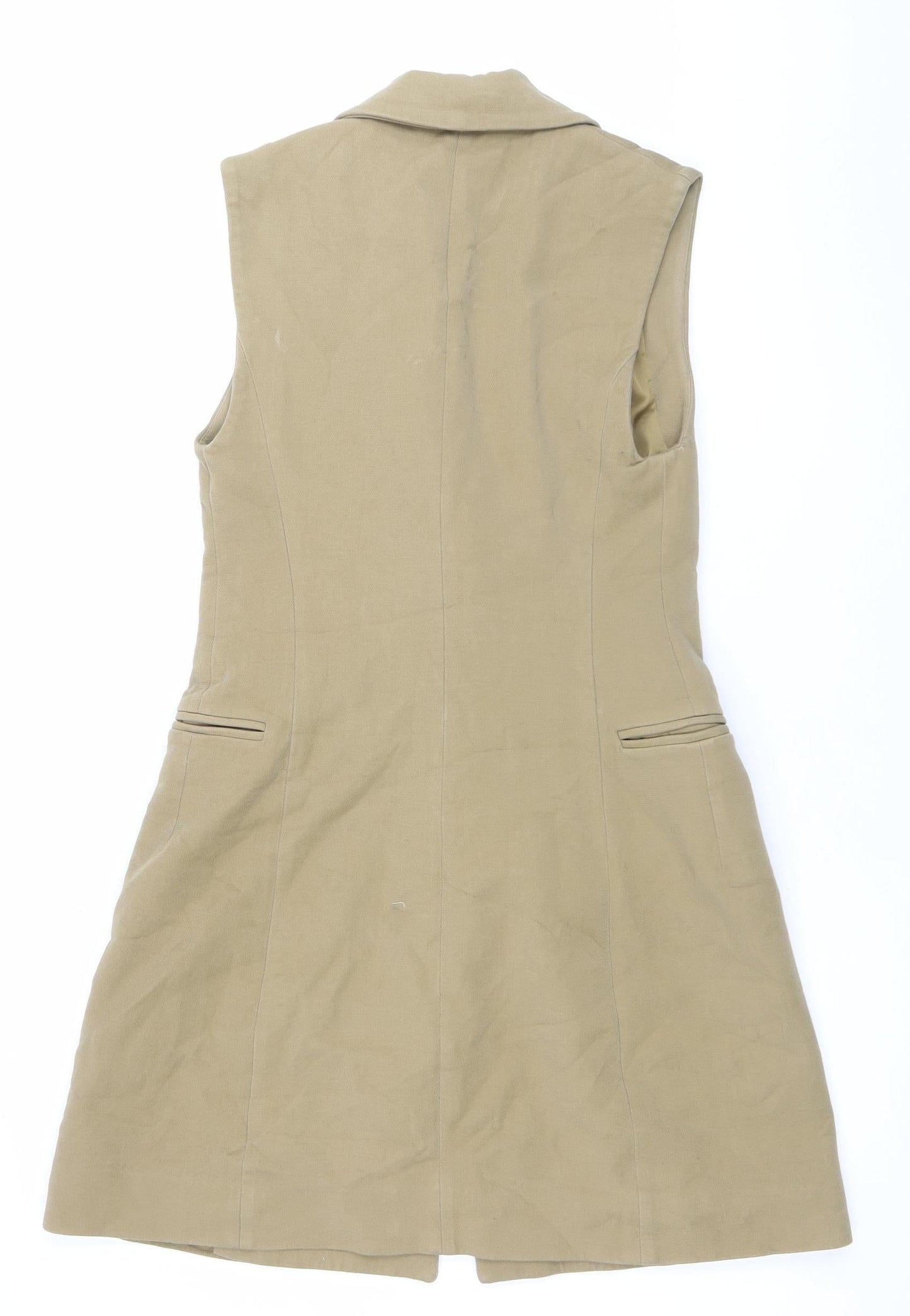 & Other Stories Women’s Beige Mid-Length Waistcoat Size 8