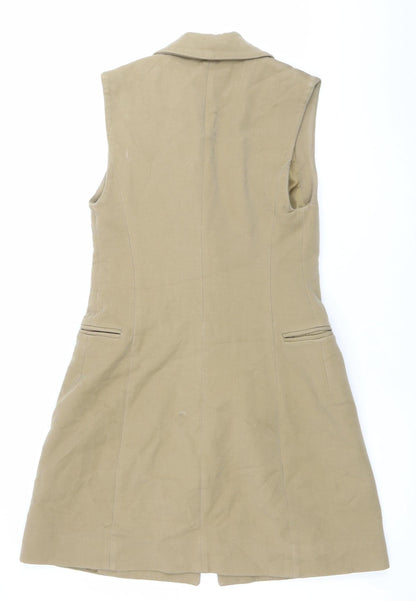 & Other Stories Women’s Beige Mid-Length Waistcoat Size 8