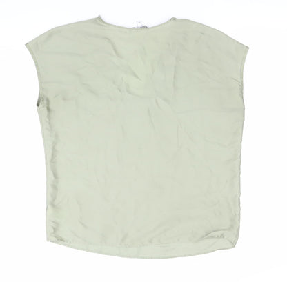Womens UK Size 8 NEXT Green Basic Blouse