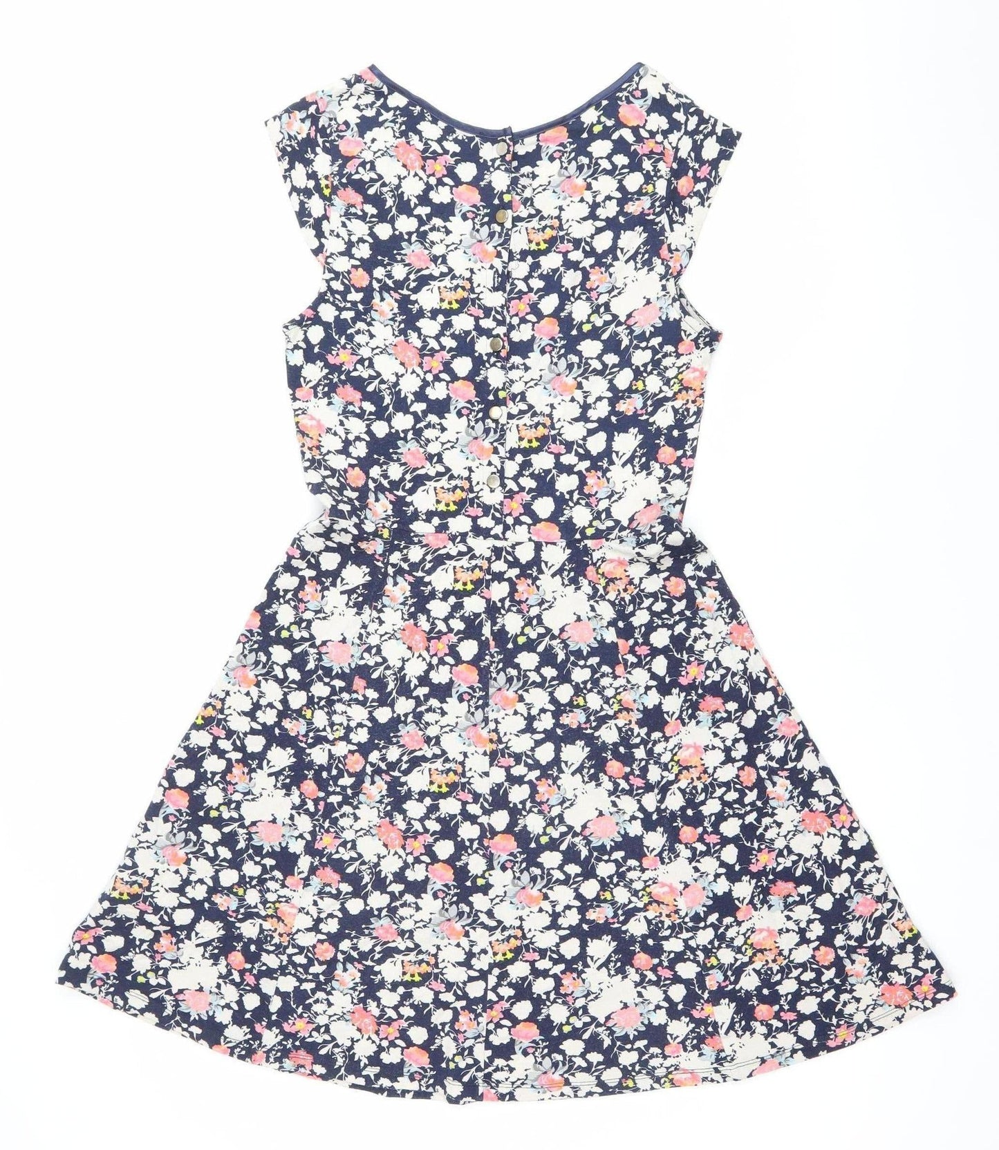 Oasis Womens Multicoloured Floral Fit & Flare Dress M