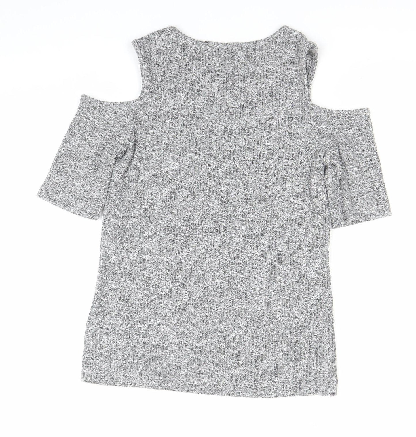 Womens UK Size 10 Marks and Spencer Grey Basic T-Shirt