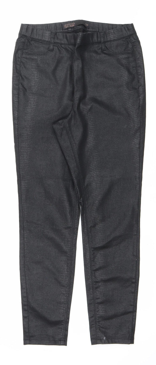 Next Womens Black Size 12 Slim Jegging Jeans Stretch Comfort