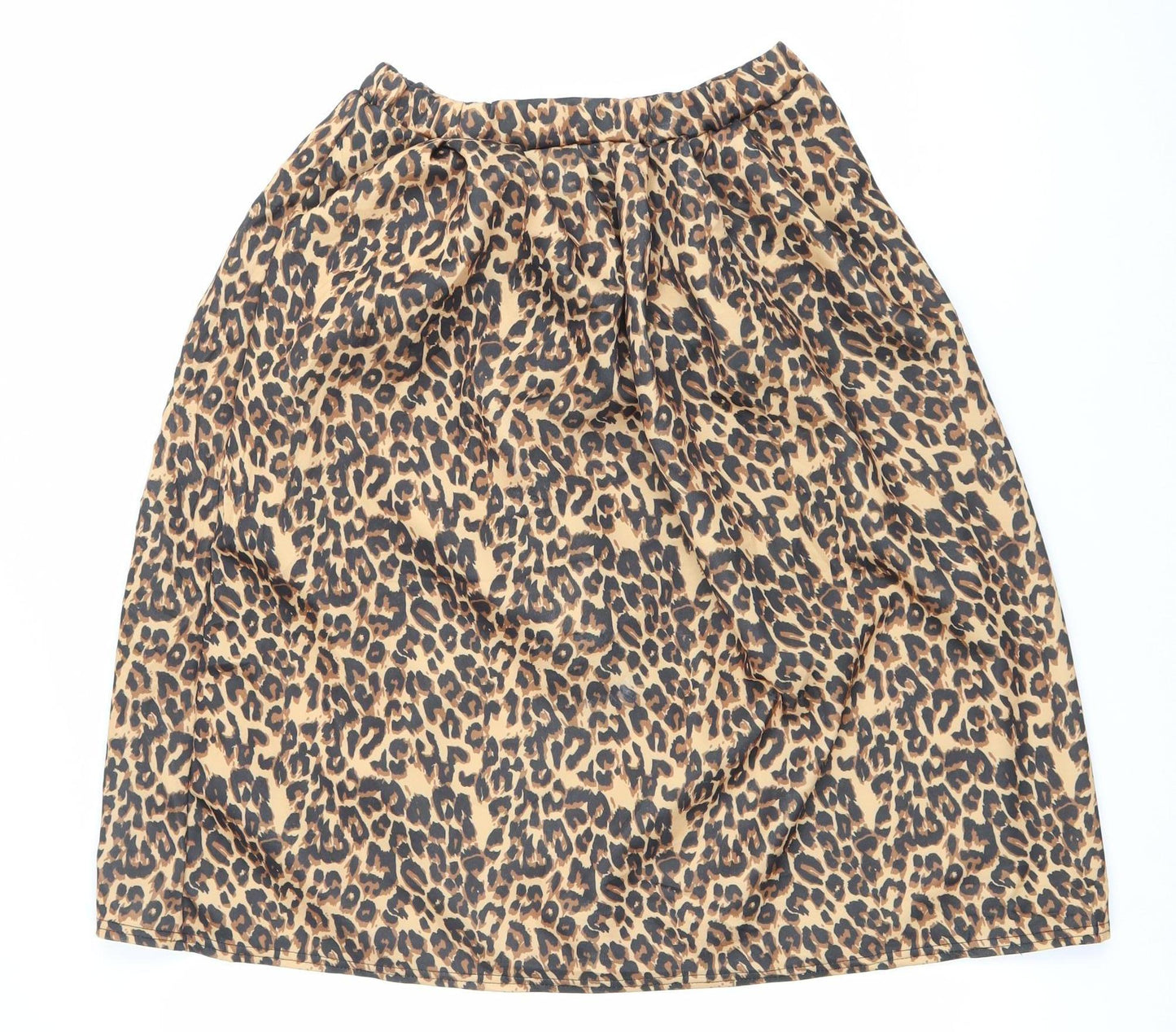 PrettyLittleThing Women’s Beige Leopard Print Pencil Skirt Size 12
