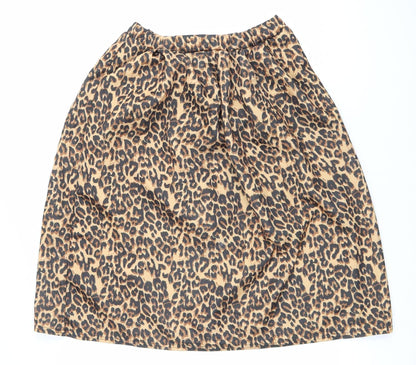 PrettyLittleThing Women’s Beige Leopard Print Pencil Skirt Size 12