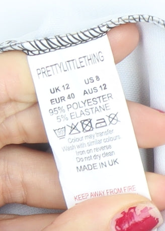 PrettyLittleThing Women’s Beige Leopard Print Pencil Skirt Size 12