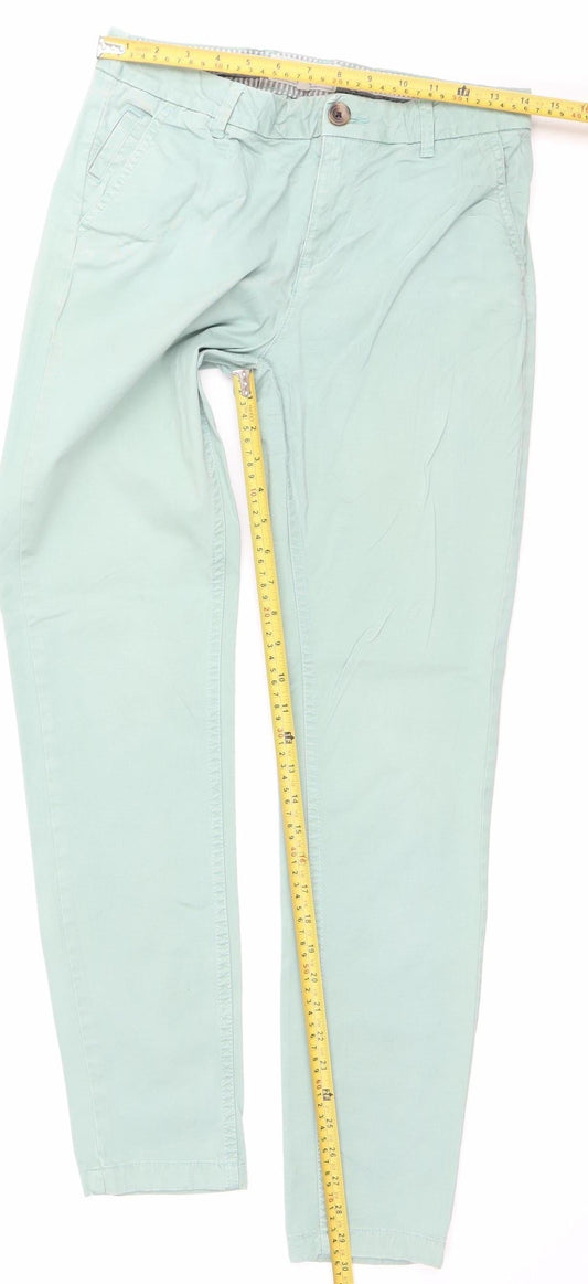 Fat Face Women’s Green Size 8 Straight Fit Cotton Jeans