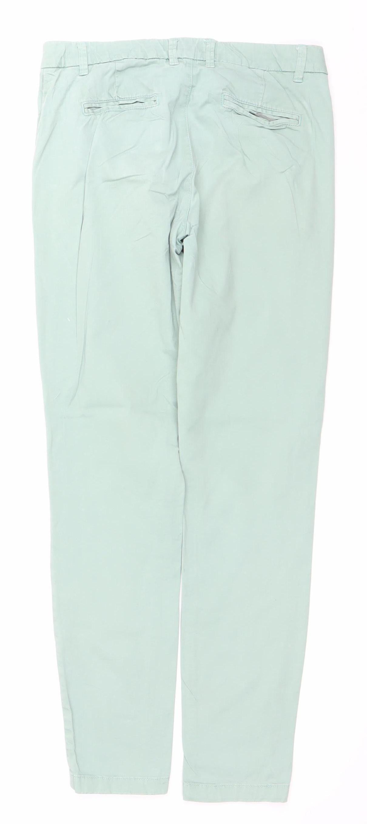 Fat Face Women’s Green Size 8 Straight Fit Cotton Jeans