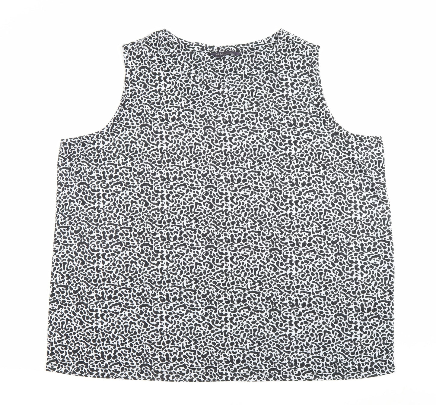 Womens UK Size 22 Marks and Spencer Multicoloured Basic Tank