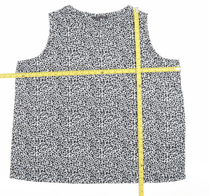 Womens UK Size 22 Marks and Spencer Multicoloured Basic Tank