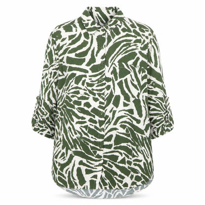 Womens UK Size 10 New Look Green Basic Button-Up