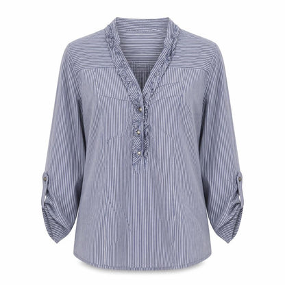 Womens UK Size 8 NEXT Blue Tunic Blouse
