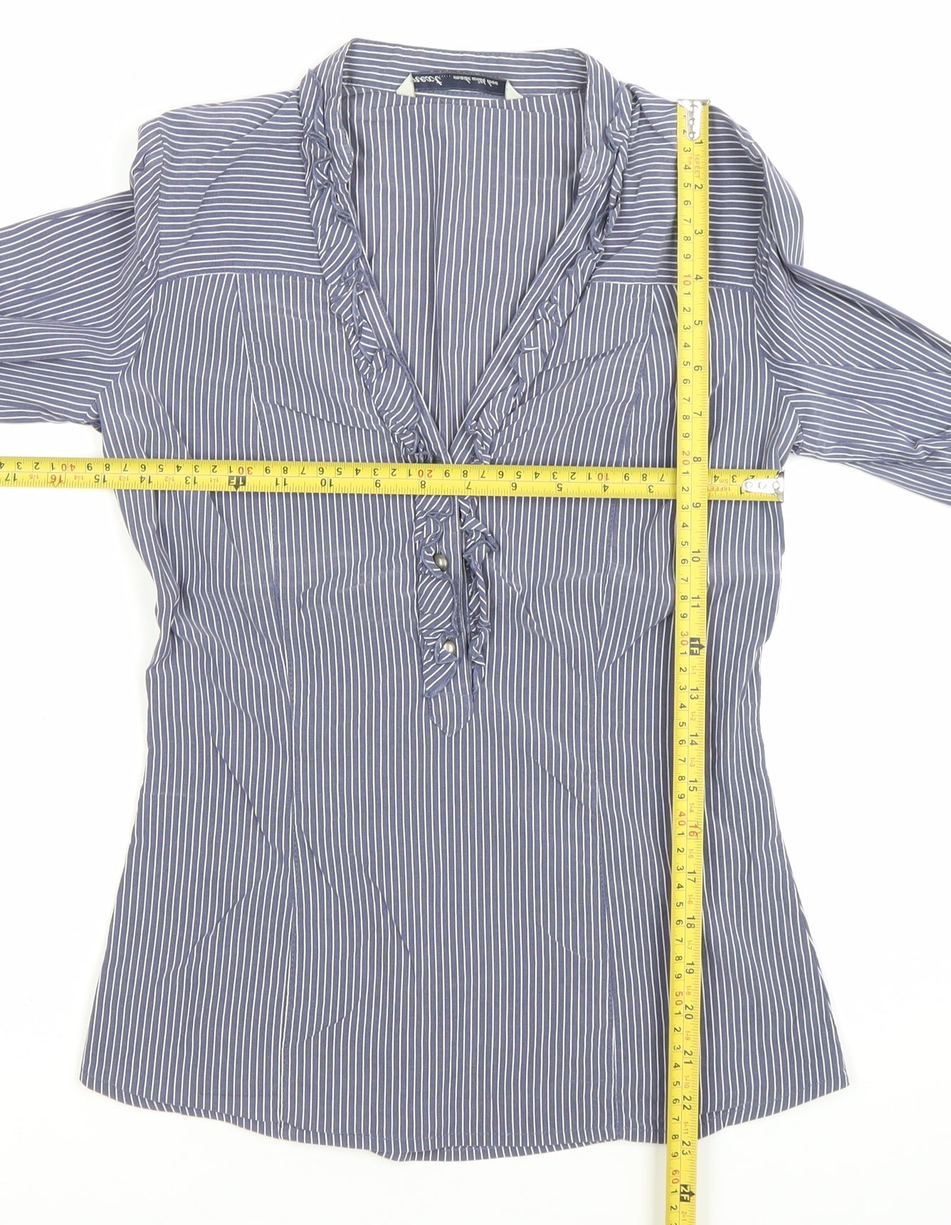 Womens UK Size 8 NEXT Blue Tunic Blouse