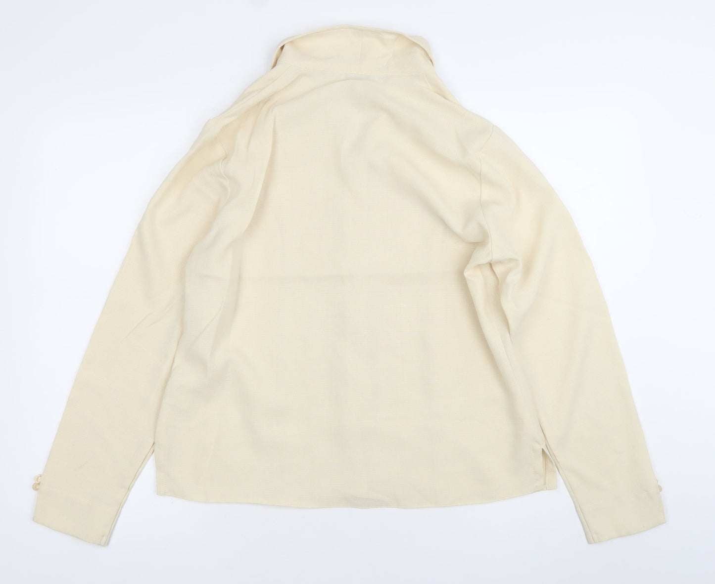 Womens UK Size 14 Honor Millburn Ivory Classic Blouse