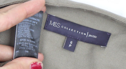 Womens UK Size 6 Plus Marks and Spencer Beige Overcoat