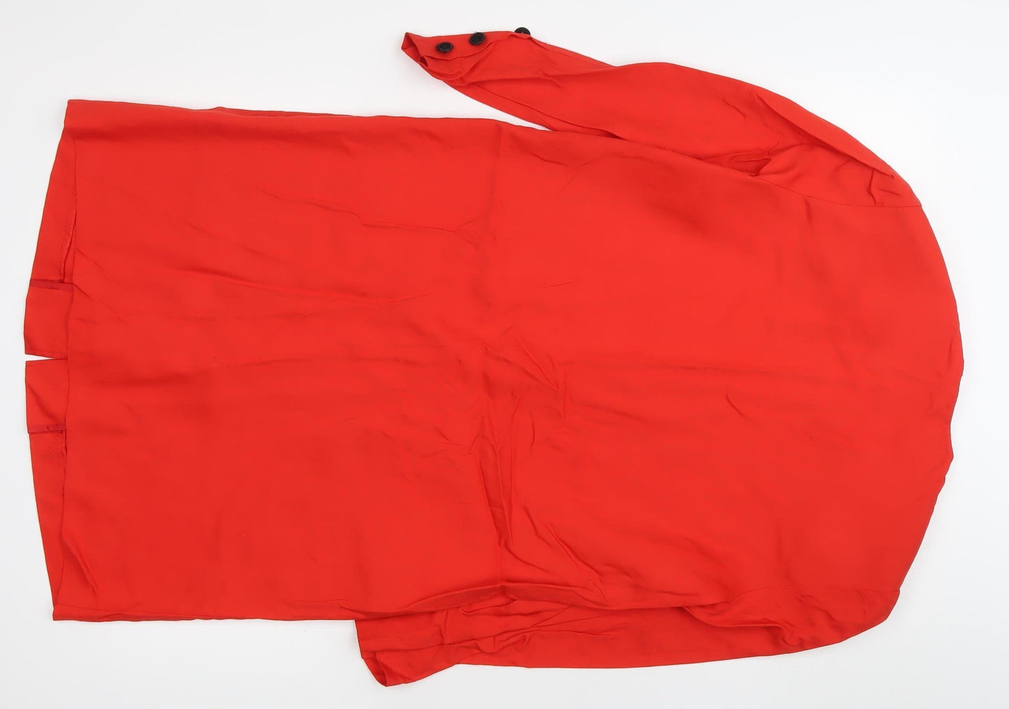 Janina Schreck Women’s Red Shirt Dress Size 12 Viscose Vintage