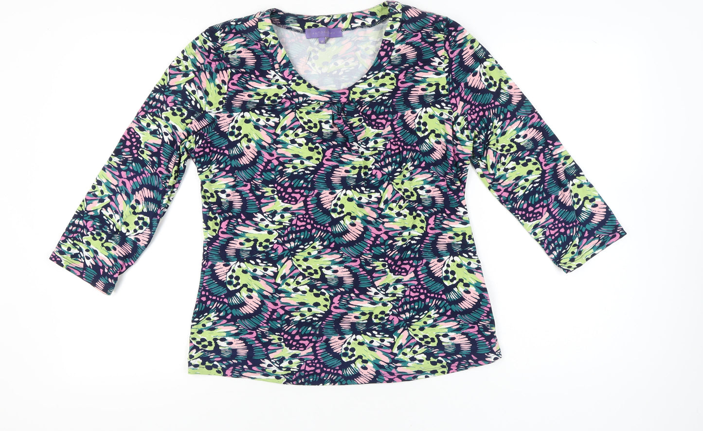 Autonomy Women’s Multicoloured Floral Tunic Blouse Size 14