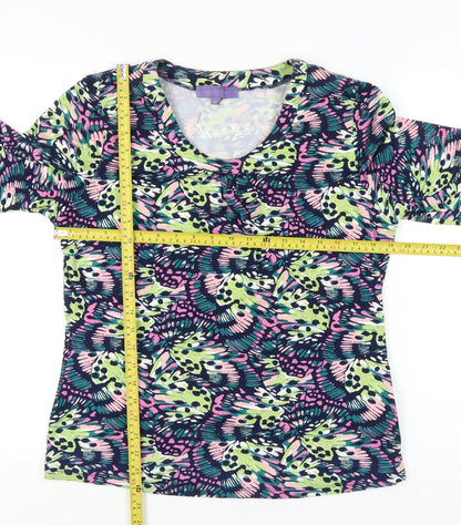 Autonomy Women’s Multicoloured Floral Tunic Blouse Size 14