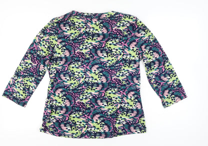 Autonomy Women’s Multicoloured Floral Tunic Blouse Size 14