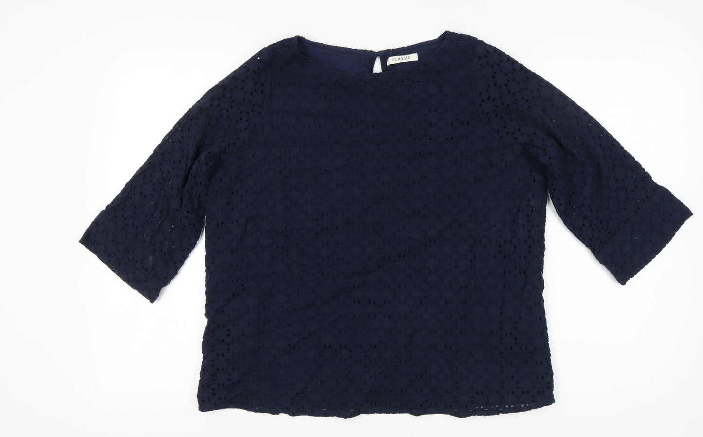 Womens UK Size 16 Marks and Spencer Blue Tunic Blouse