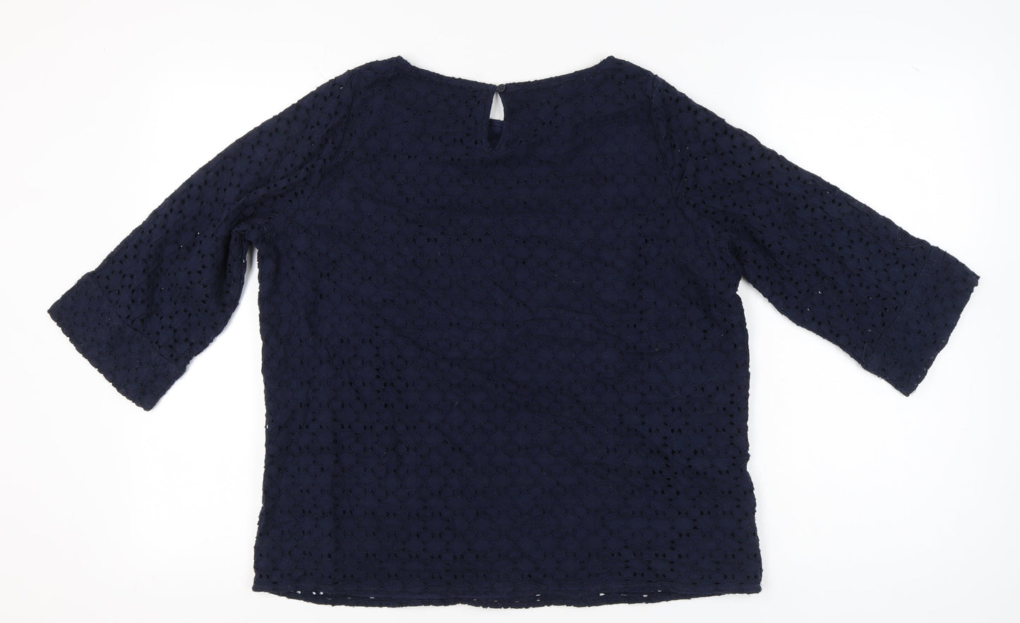 Womens UK Size 16 Marks and Spencer Blue Tunic Blouse