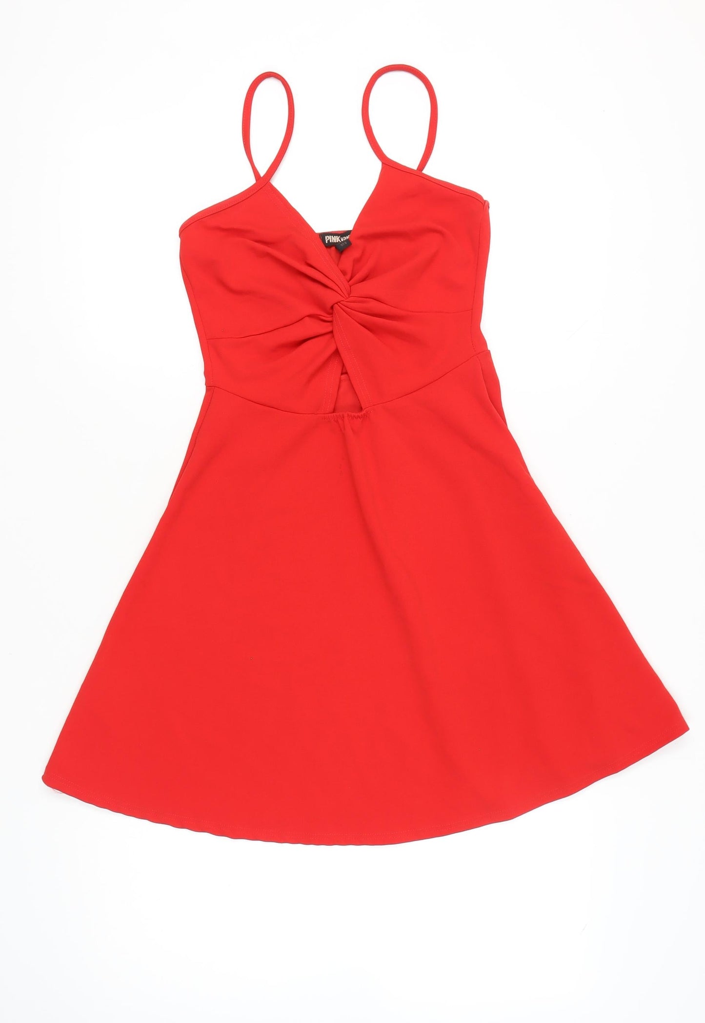Pink Vanilla Women’s Red A-Line Strappy Short Dress Size 10