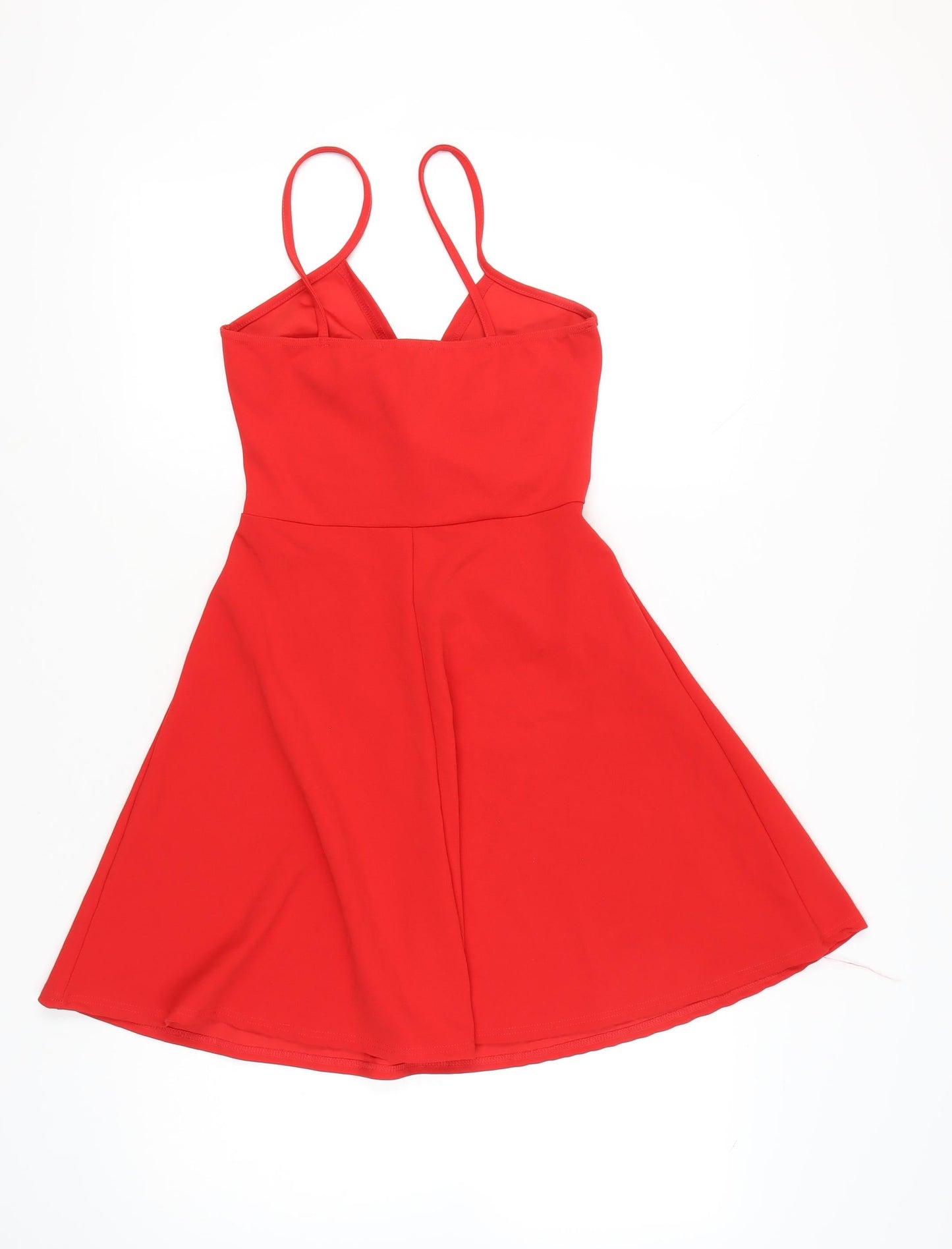 Pink Vanilla Women’s Red A-Line Strappy Short Dress Size 10