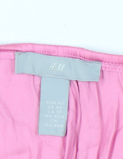 Womens UK Size XS H&M Pink Camisole Blouse