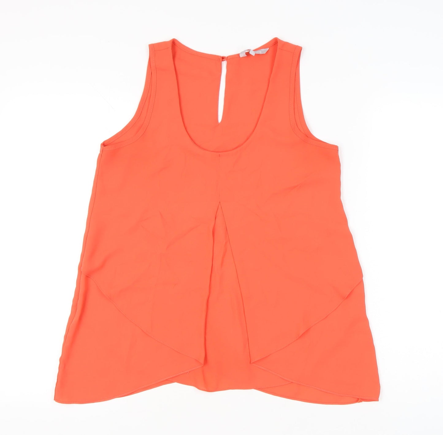 Womens UK Size 10 Red Herring Orange Tunic Tank
