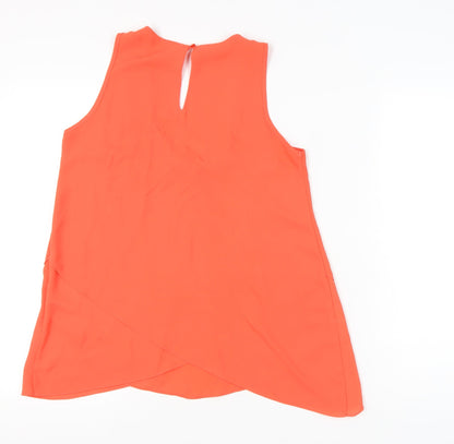 Womens UK Size 10 Red Herring Orange Tunic Tank