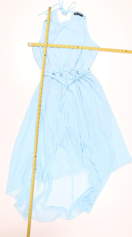 Select Women’s Blue Hi-Low Sleeveless Maxi Dress UK 12