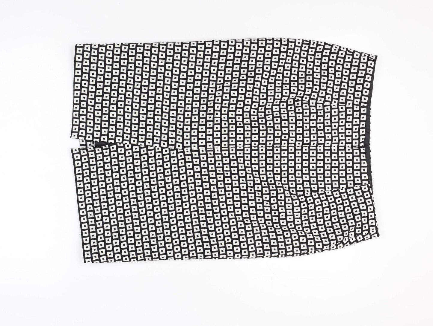 Marks and Spencer Women’s Black Geometric Pencil Skirt Size 14