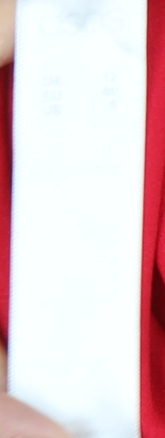 ASOS Women’s Red Size 12 Hi-Low Wrap Cocktail Party Dress