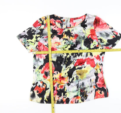 Womens UK Size 12 Artigiano Multicoloured Basic Blouse