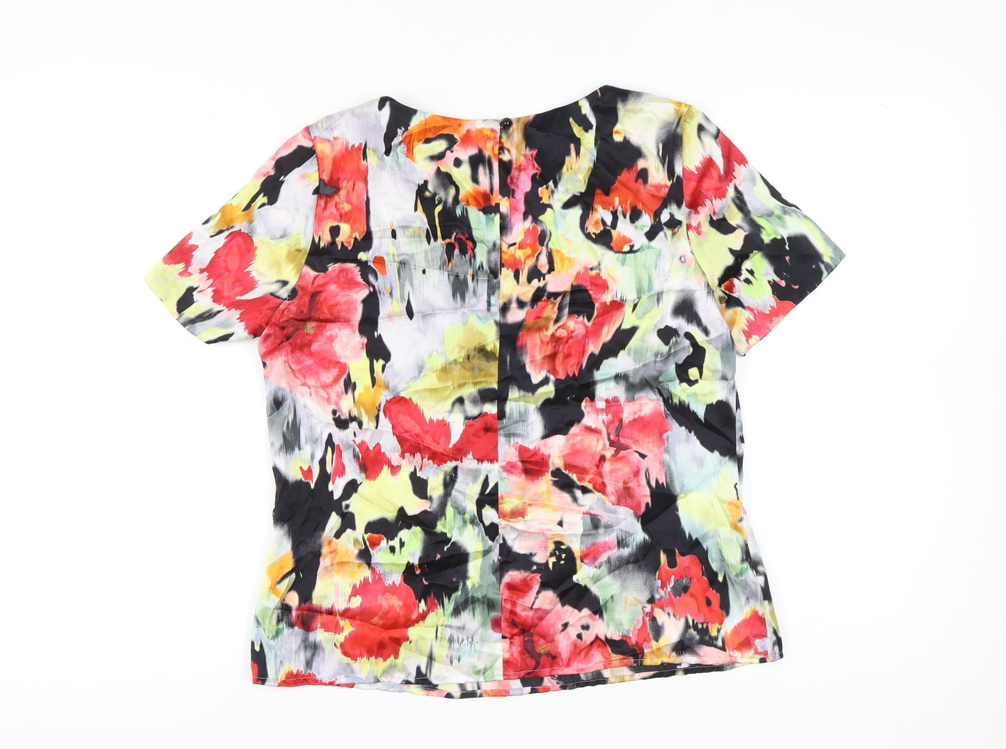 Womens UK Size 12 Artigiano Multicoloured Basic Blouse