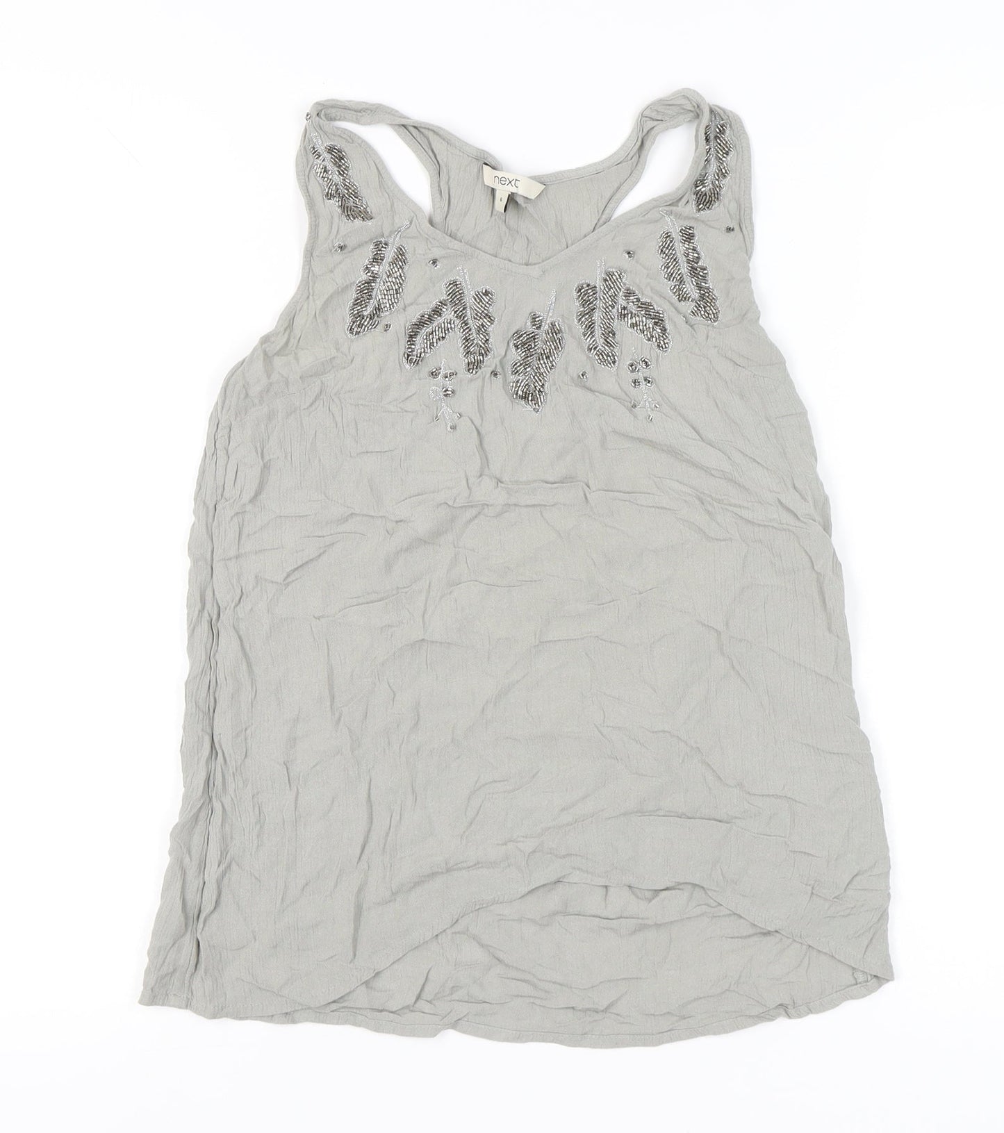 Womens UK Size 6 NEXT Grey Camisole Tank