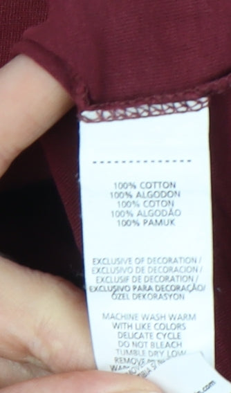 Penguin by Munsingwear Men’s Red Cotton Crew Neck T-Shirt L