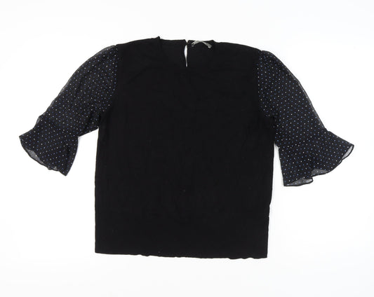 Womens UK Size L Oasis Black Pullover Jumper