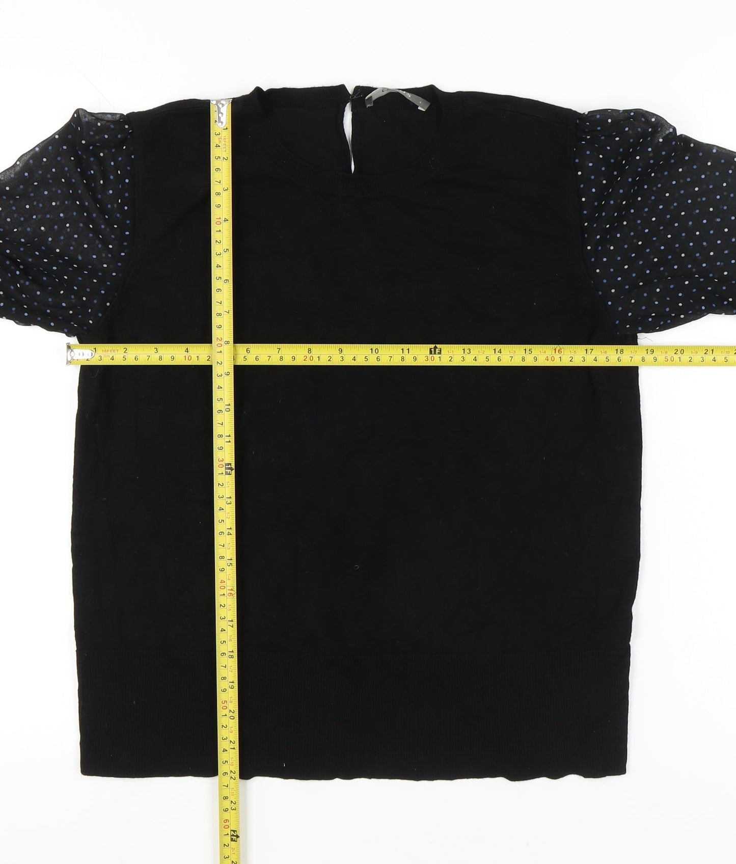 Womens UK Size L Oasis Black Pullover Jumper