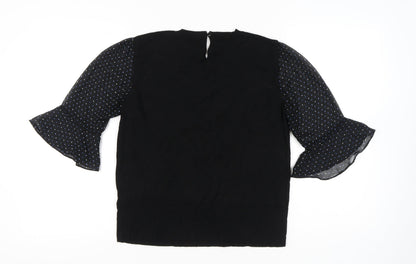 Womens UK Size L Oasis Black Pullover Jumper