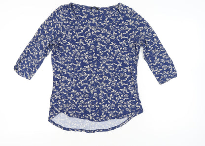 Womens UK Size 18 M&Co Blue Tunic Blouse