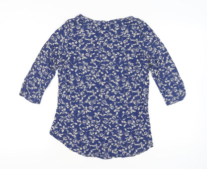 Womens UK Size 18 M&Co Blue Tunic Blouse