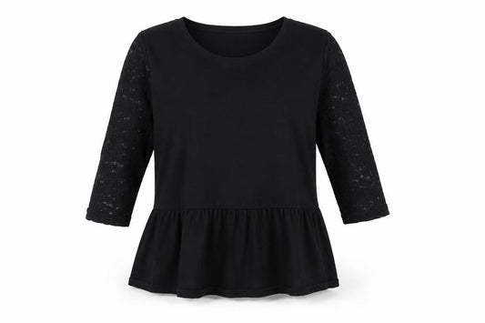 Womens UK Size 10 Marks and Spencer Black Tunic Blouse