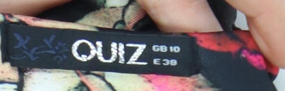 Quiz Women’s Multicoloured Floral Bodycon Dress Size 10