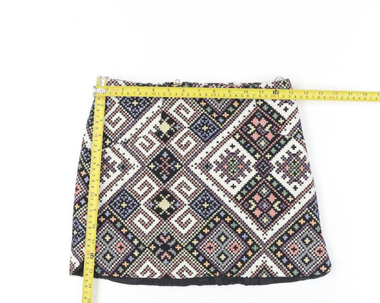 Cameo Rose Women’s Multicoloured Size 8 Geometric Mini Skirt