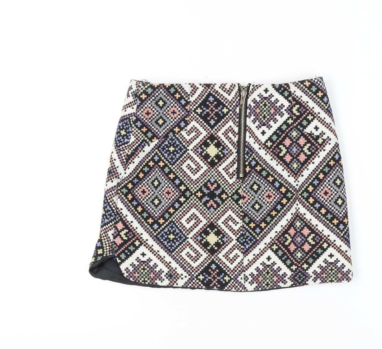 Cameo Rose Women’s Multicoloured Size 8 Geometric Mini Skirt