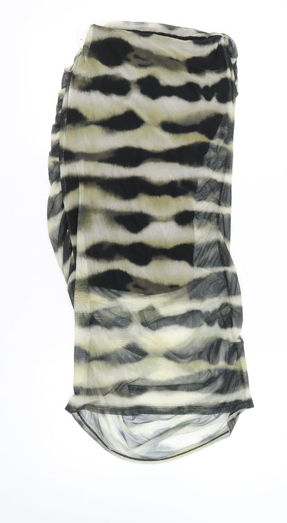 New Collection Womens Multicoloured Animal Print Midi Skirt 2XL