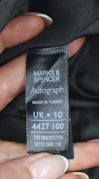 Marks and Spencer Women’s Brown Cotton Pencil Skirt Size 10