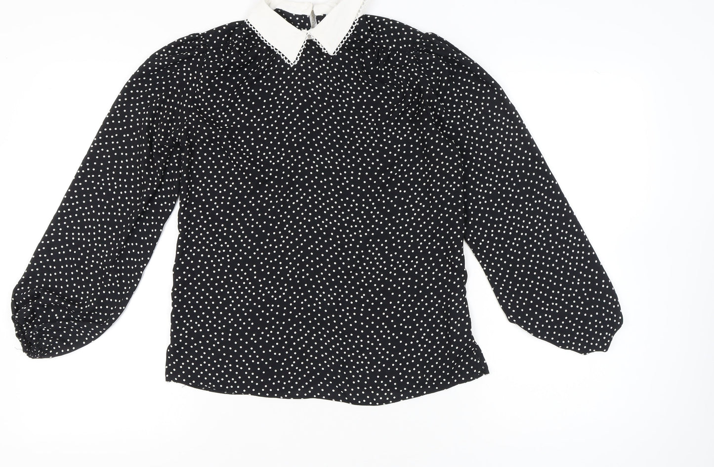 Womens UK Size 8 New Look Black Classic Blouse