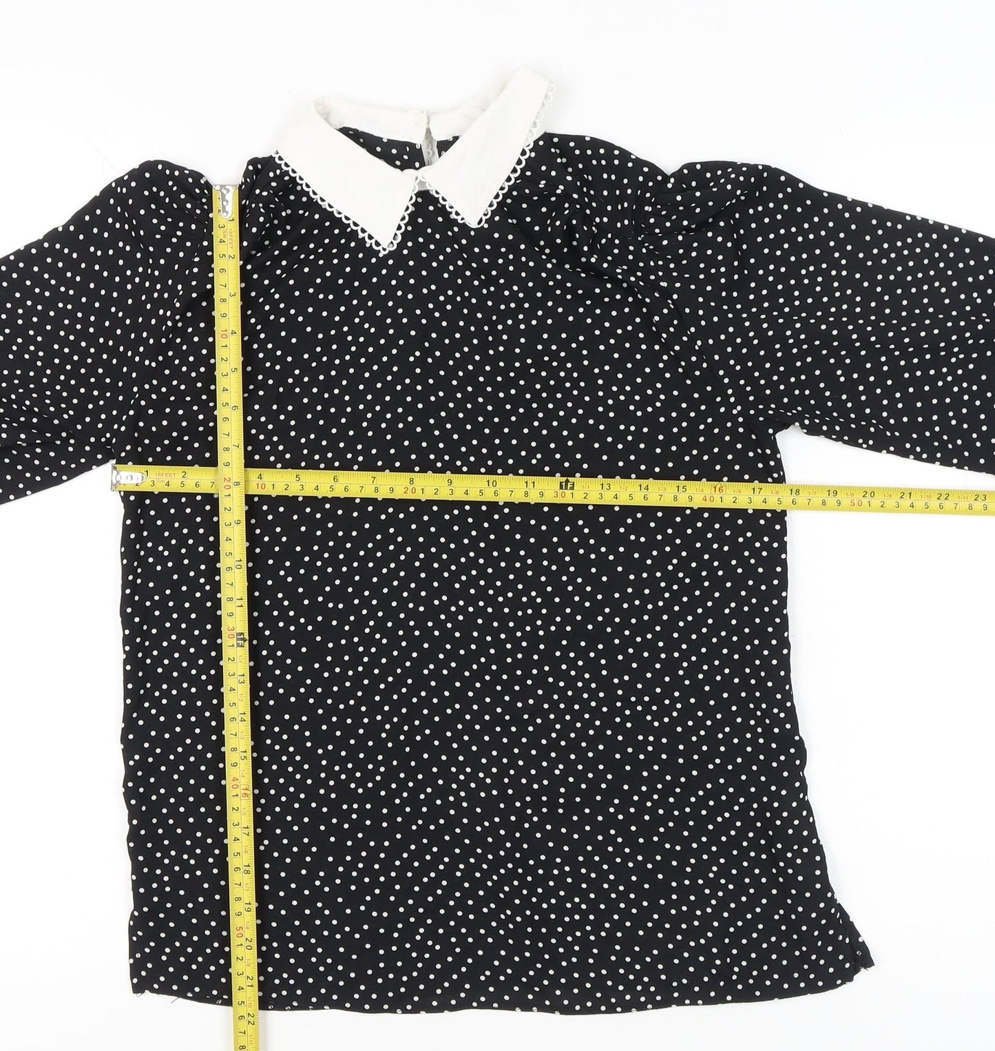 Womens UK Size 8 New Look Black Classic Blouse